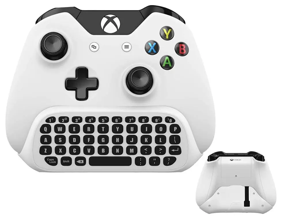 Беспроводная клавиатура для Microsoft Xbox One QuickType белая с USB приемником игрового