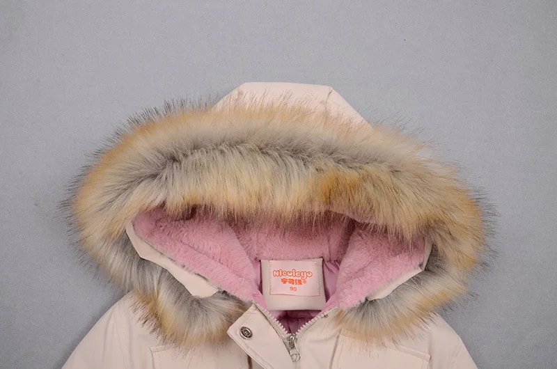 Корейские зимние куртки для девочек; детская одежда; одежда из хлопка; утепленные хлопковые пальто принцессы; зимние детские пальто с мехом