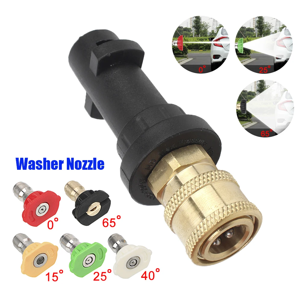 Car High Pressure Gun Washer Nozzles For Karcher K K2 K3 K4 K5 K6 Foam Clean Tool Adapter 12mm Motorcycle Automotive Accessories |