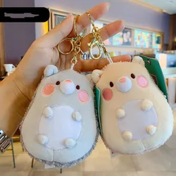 LLavero de peluche de tendencia creativa para mujer, llavero de muñeco de erizo, accesorios colgantes para bolso