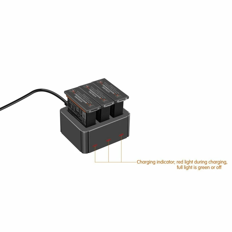 ABKK-3 батарея порт быстрое зарядное устройство тип-c Usb зарядная коробка для Dji Osmo экшн-камеры