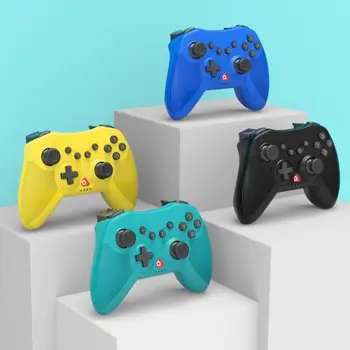 

PG-SW020 Triangle Switch Bluetooth Wireless Game Controller With Six-axis Dual Motor Vibration Burst Function Cyan