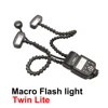 K-808 K808 Camera Macro Flash Light Twin Lite Flexible Universal Macro LED Speedlight for DSLR Camera Canon Sony Nikon 1