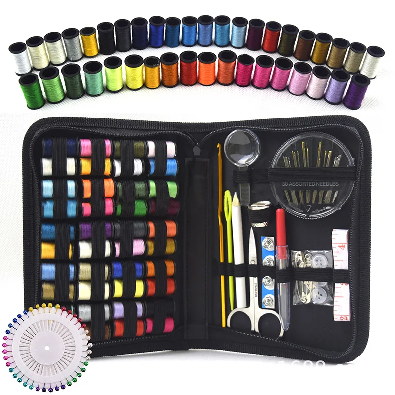 128-Piece-Set-Sewing-Kits-DIY-Multi-Function-Sewing-Box-Set-Hand-Four-Rows-Sewing-Bags