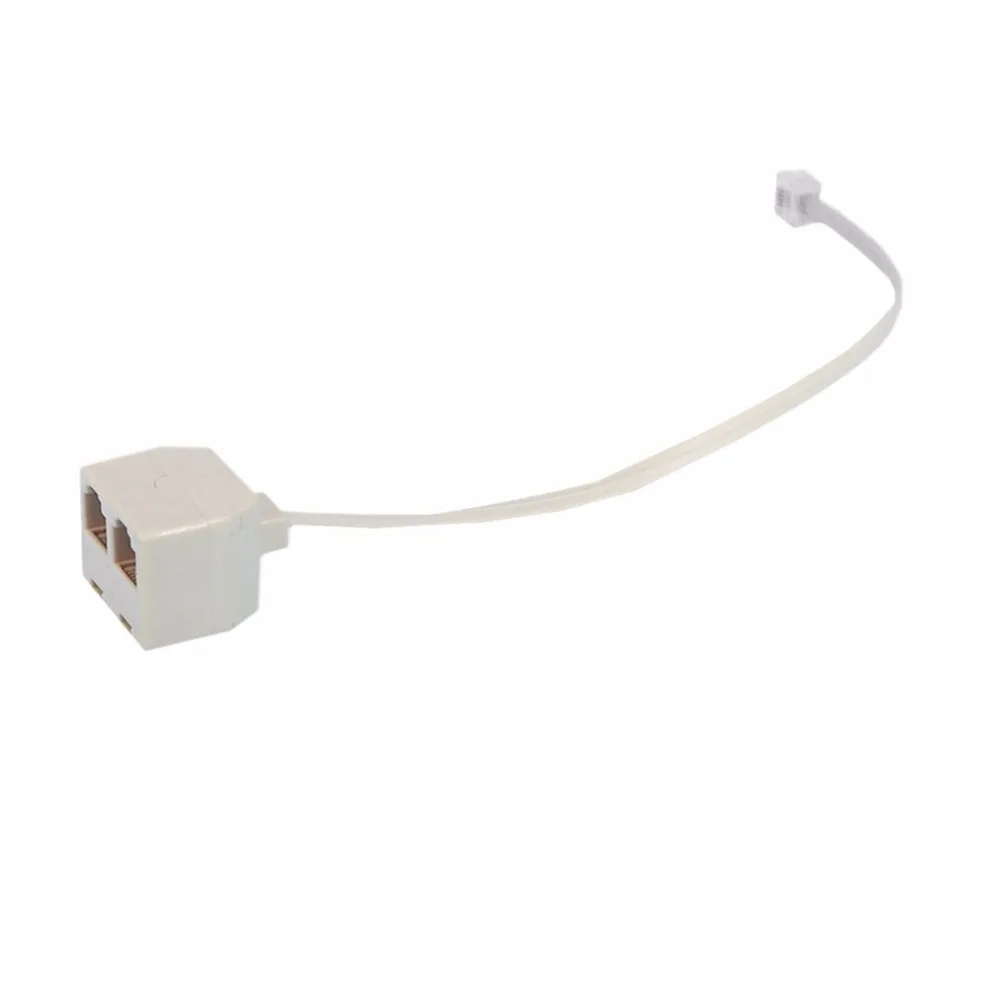 

RJ11 6P4C Male to 6P4C Female 2 Way Telephone Jack Plug Splitter Phone Telephone Line Connector Adapter Converter drop shipping