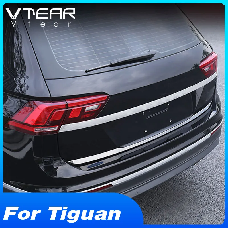 Vtear для VW Tiguan тигуан 2020 2019 2018 задний багажник отделка двери Наружные молдинги