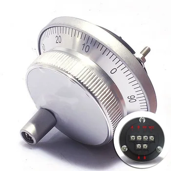 

1x CNC Manual Pulse Generator MPG For Engraving Handwheel 6 Terminal 5V Replace