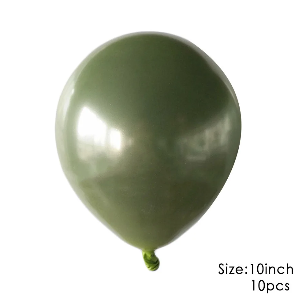 10 pcs dark green 7/11 палочки для вечеринки на день рождения, подставка, держатель, колонна, свадебные принадлежности, металлические шары, воздушный насос, воздушные шары, клипсы, макарон, воздушные шары - Color: 10 pcs dark green
