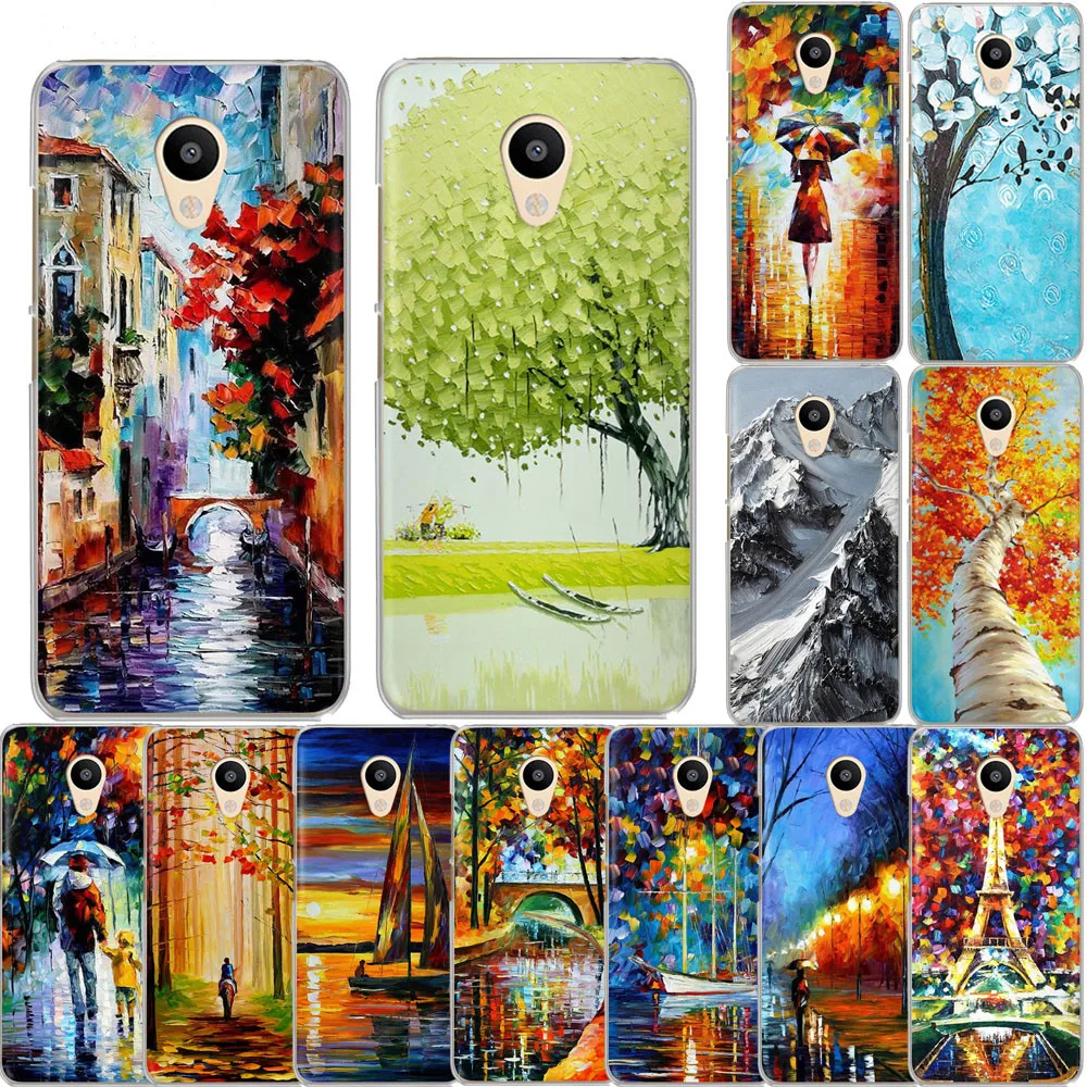 Ночью чехол для телефона с рисунком &quotКартина маслом&quot Meizu Pro 6 M6 M5C M5S M3 M3S M5