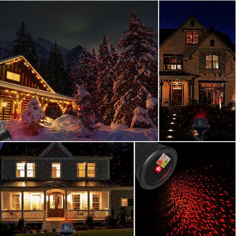 Рождественский уличный водонепроницаемый IP65 Солнечный лазерный светильник, лазерный светильник, сценический светильник, светильник со вспышкой, светодиодный лазерный светильник
