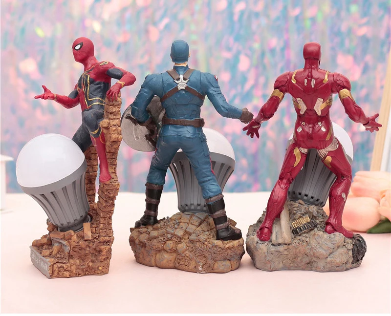 Миниатюрный образец прикладного искусства ручной работы герой Marvel Мстители скульптура персонажа дома украшения подарки на день рождения орнамент декоративный ремесло