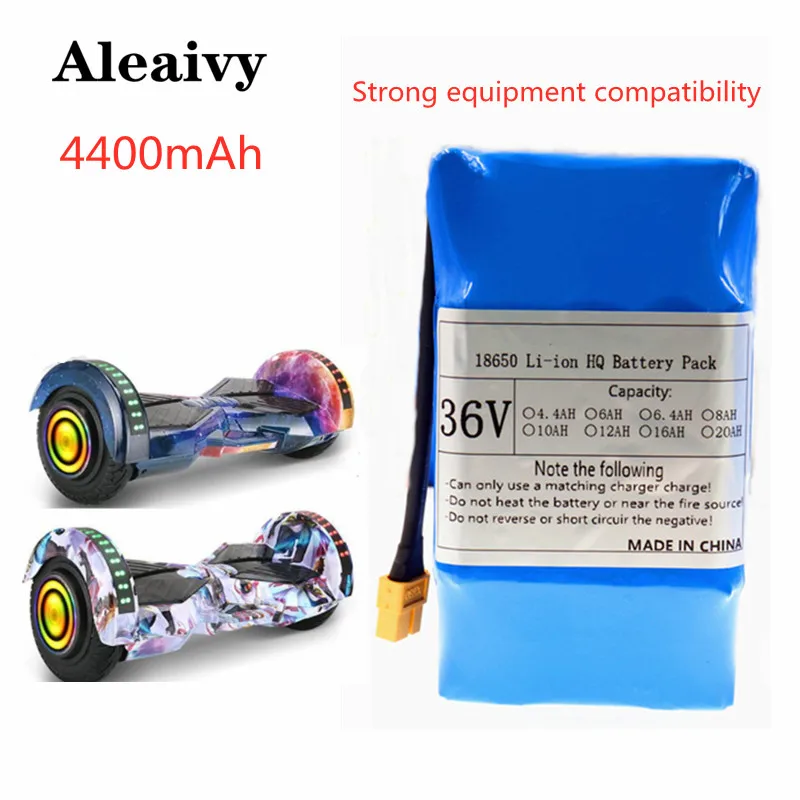 

Original 36V Battery Pack 4400mAh 4.4ah Rechargeable Lithium ion Battery for Electric Self Balancing Scooter HoverBoard Unicycle