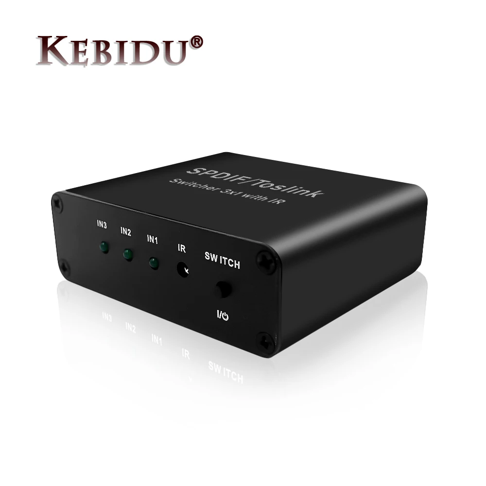 Цифровой адаптор SPDIF оптический аудио 3x1 переключатель с пультом дистанционного управления Поддержка цифрового DTS 5,1 аудио коммутатор конвертер