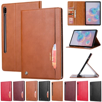 

For Samsung Galaxy Tab S7 11 inch 2020 T870/T875 With Card Slot TPU + PU Leather Protective Shell Case Bracket Shockproof Cover