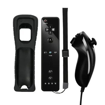 

For Nintend Wii 2 in 1 Remote Gamepad Controller Without Motion Plus Bluetooth Wireless Remote Controle For Wii Nunchuck Joypad