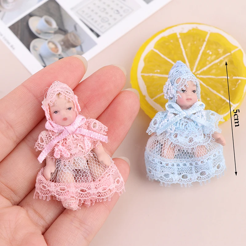 1 Pc 1:12 Dollhouse Miniature Cute Baby Doll People Model Body Joints Moveable toys for girls christmas gifts kids | Игрушки и хобби