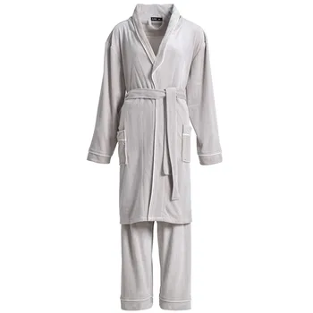

Winter Coral Fleece Women Sleepwear Warm 2PCS Robe Set Nightwear OVERSIZE Kimono Bathrobe Gown Soft Intimate Lingerie Nightgown