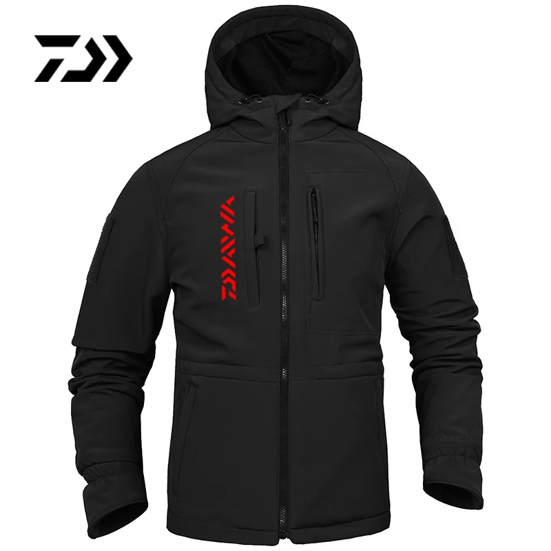 

A Soft Shell Jacket Hiking Hiking Camping Sports Fishing Men's Jacket Autumn And Winter Windbreaker Windproof Army Fan Jacket