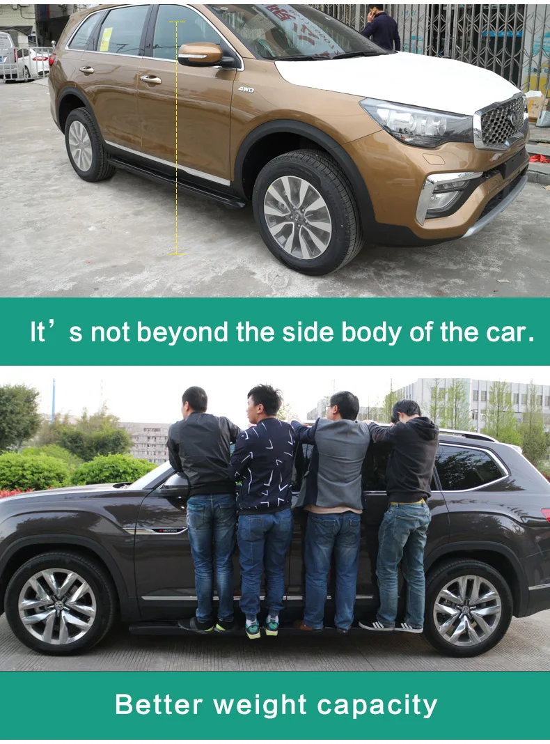 Боковая ступенчатая Беговая панель для KIA KX7 к KX3 CARENS KX5 SPORTAGE R SORENTO, высокое качество, сверхмощный