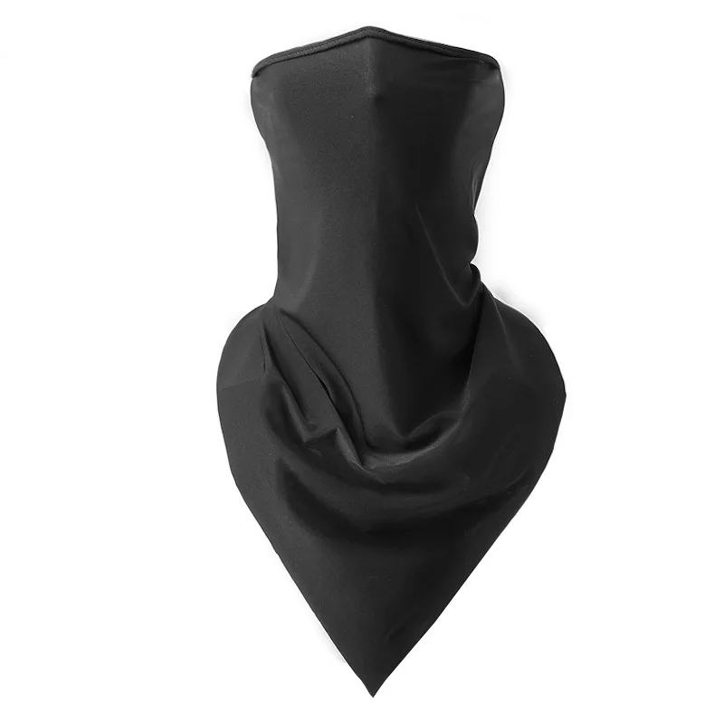 BLACK Легкий UPF 50+ влагоотводящие быстросохнущие гетры для шеи страйкбольные маски для лица для охоты, рыбалки, велоспорта, страйкбола, пешего туризма - Цвет: BLACK