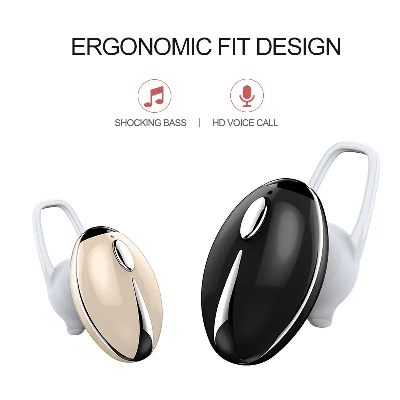 Беспроводные Bluetooth наушники Мини Beetle вкладыши Спорт с микрофоном гарнитура для