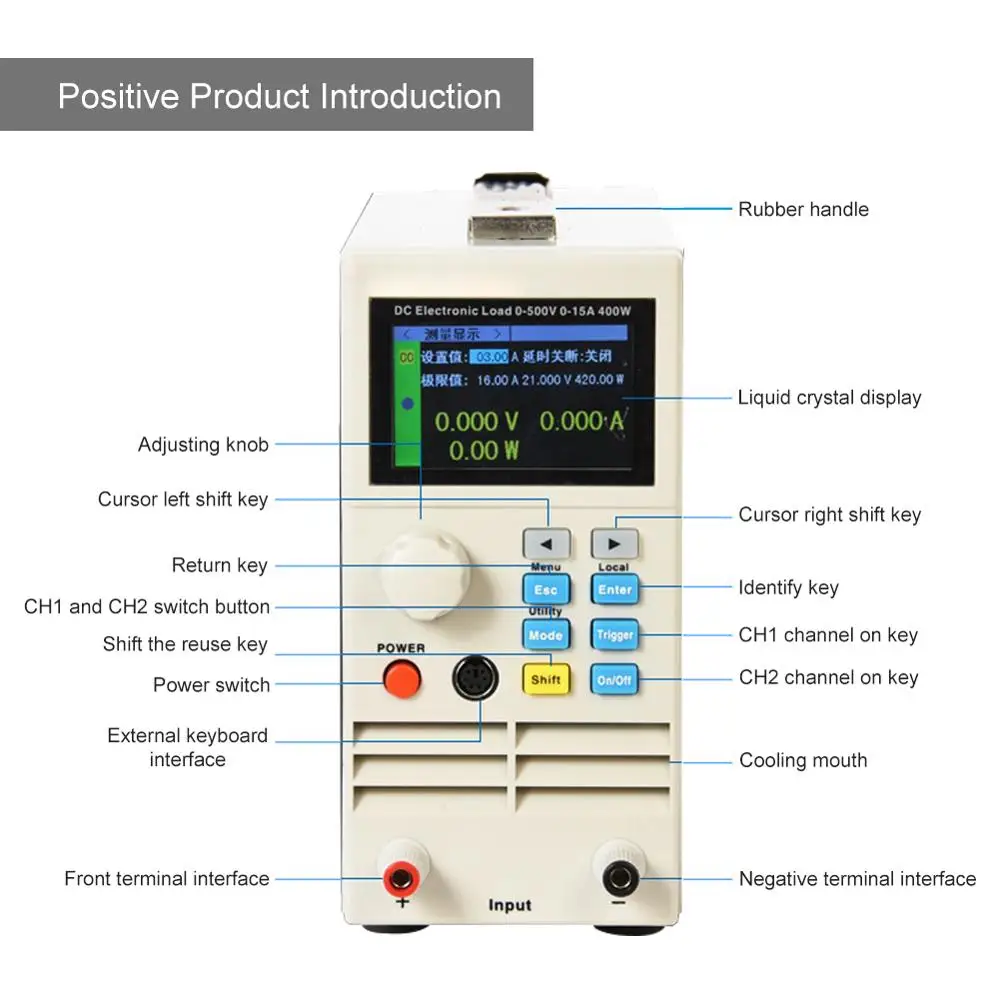 US $124.64 ET5410 Load Professional Programmable Adjustable DC Electrical Load Digital Control DC Load Electronic Battery Tester Load 400W