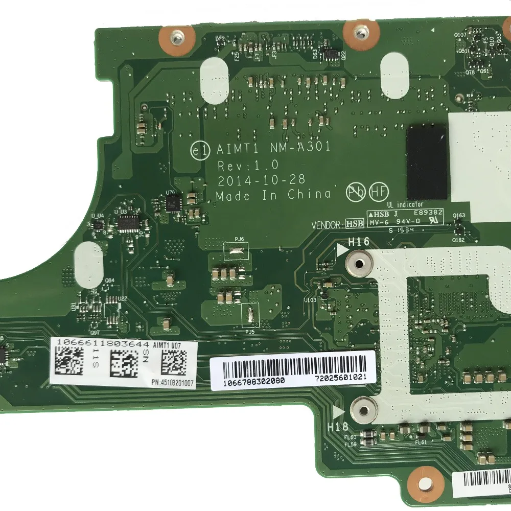 00HT756 For Lenovo T450S Laptop Motherboard AIMT1 NM-A301 With i7-5600U CPU 4GB RAM