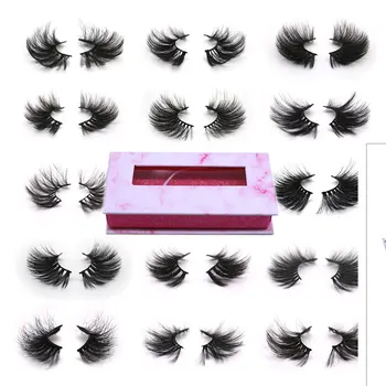 

LIYATTON 1 Pair 3D Mink Fake Eyelashes with louxury packaging boxes High Quality exquisite lifelike reusable false eyelash