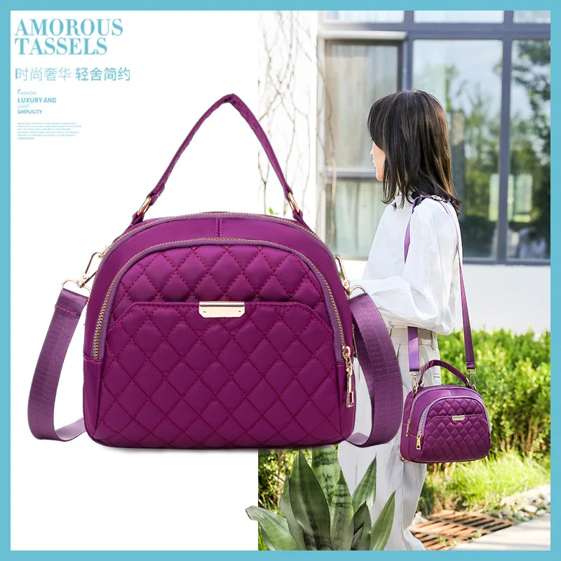 

2019 New Style Waterproof Nylon Shoulder Bag Fashion Casual Large-Volume WOMEN'S Cross-body Bag Handbag