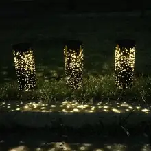 Солнечный светодиодный звездное небо газонный светильник имеет полую с дизайном в виде прозрачных звездочек, подвеска на открытом воздухе Водонепроницаемый шланг для полива огорода, двора, декоративные лампы