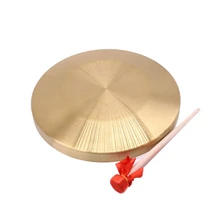 15,5 см диаметр альт ручной Гонг Часовня медные тарелки перкуссионный оперный Гонг с круглой игровой молоток
