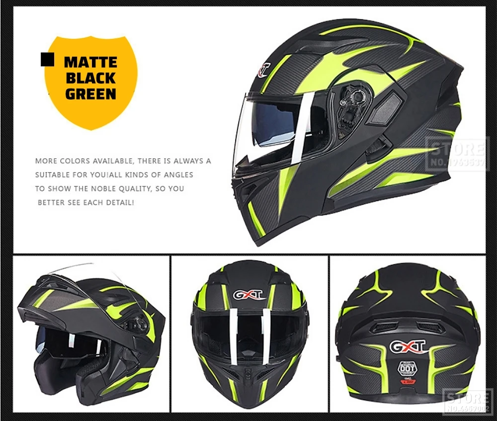 GXT, мотоциклетный шлем, флип-ап, шлем для мотокросса, мотоциклетный шлем, мотоциклетный шлем, двойной объектив, гоночные шлемы для верховой езды