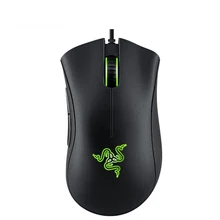 6400 dpi razer DeathAdder незаменимая эргономичная игровая мышь профессионального класса, оптический сенсор для геймера, для компьютера, ноутбука, ПК