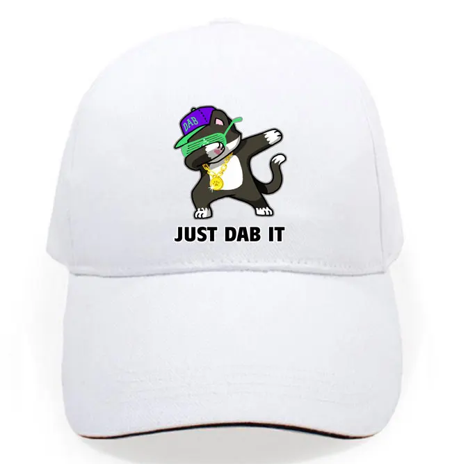 Модная забавная собака кошка просто dab it dance бейсбольная команда хлопок мужчины wo