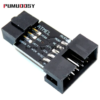 

100pcs 10Pin To 6PiN Convert To Standard 10 Pin To 6 Pin Adapter Board STK500 AVRISP USBASP ISP Interface Converter AVR