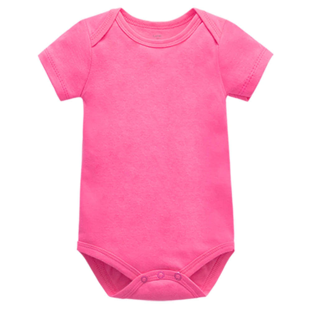 baby bodysuit newborn babies clothing solid color short sleeve 3 6 9 12 18 24 months cotton infant kids boys girls clothes