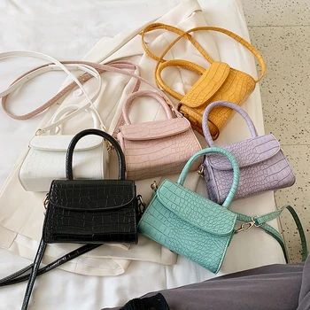 

Solid Color Female Shoulder Crossbody Bags Luxury Handbags Women Bags Designer Small PU Leather Lady Messenger Bags