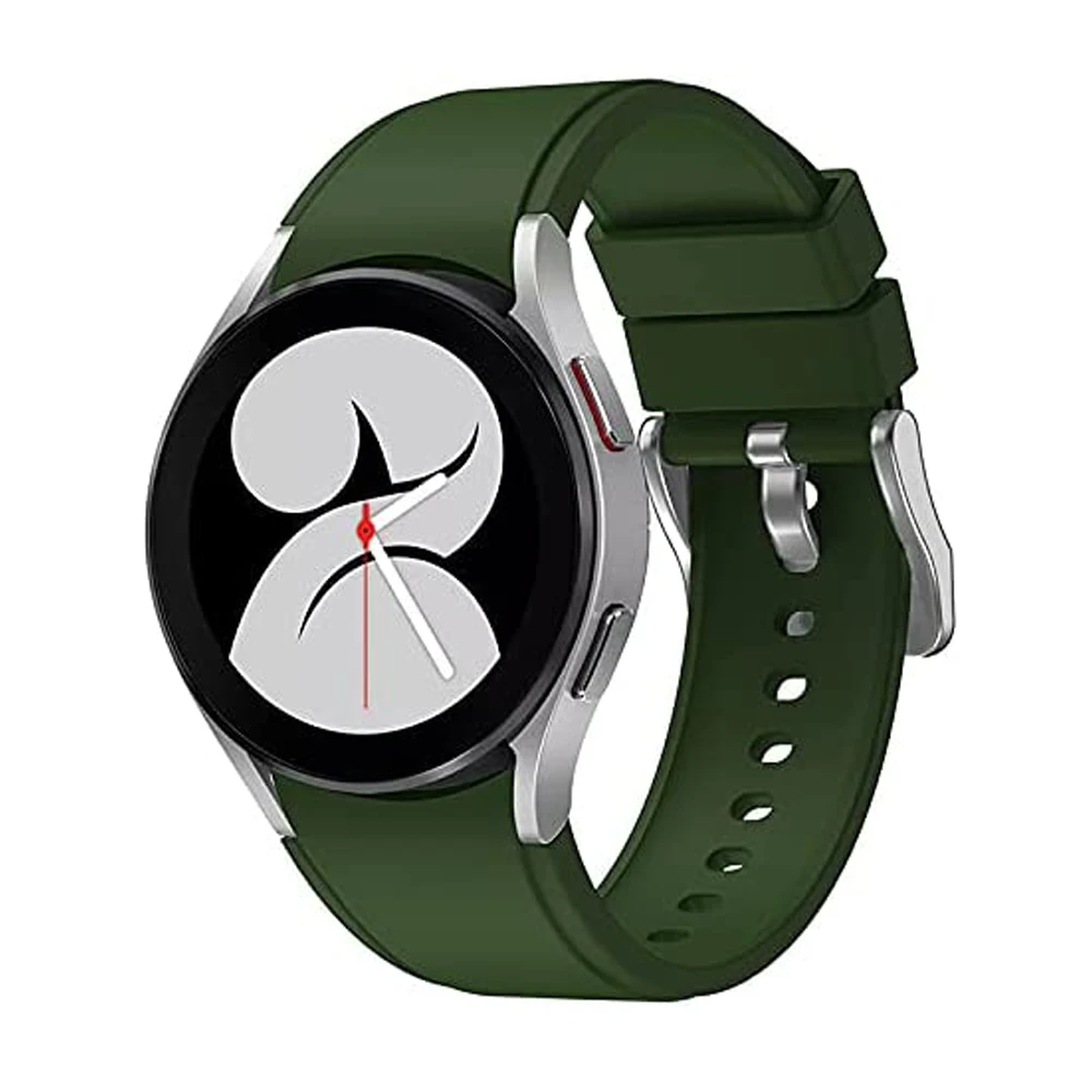 Premium 20mm Silicone Sport Watch Strap - Classic Design