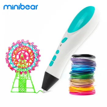 

Minibear 3D Printing Pen 20 Colors 100 Meters PLA Filament Kids DIY Drawing Pen For Child Education Puzzle Toys Birthday Gifts
