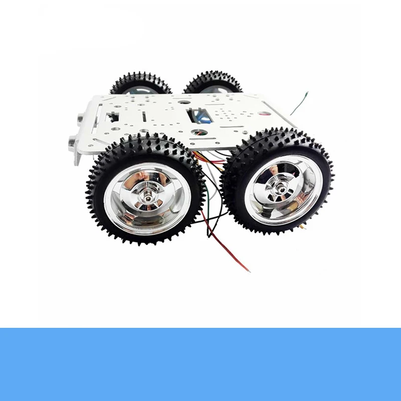 DIY C300 Smart Tank Car Chassis Kit 4WD Metal Robot Platform 85mm Rubber Wheel With 9V Encoder Motor Unassembled Education
