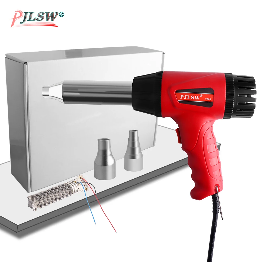 

PJLSW Plastic Welding Hot Air Gun 700B 700W 220V Thermostat Hot Air Blower Heat Gun Heater Soldering For car bumper