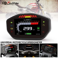 Motorfiets Universele Lcd Tft Digitale Snelheidsmeter 14000Rpm 6 Gear Backlight Motorcycle Kilometerstand For1,2,4 Cilinders Meter