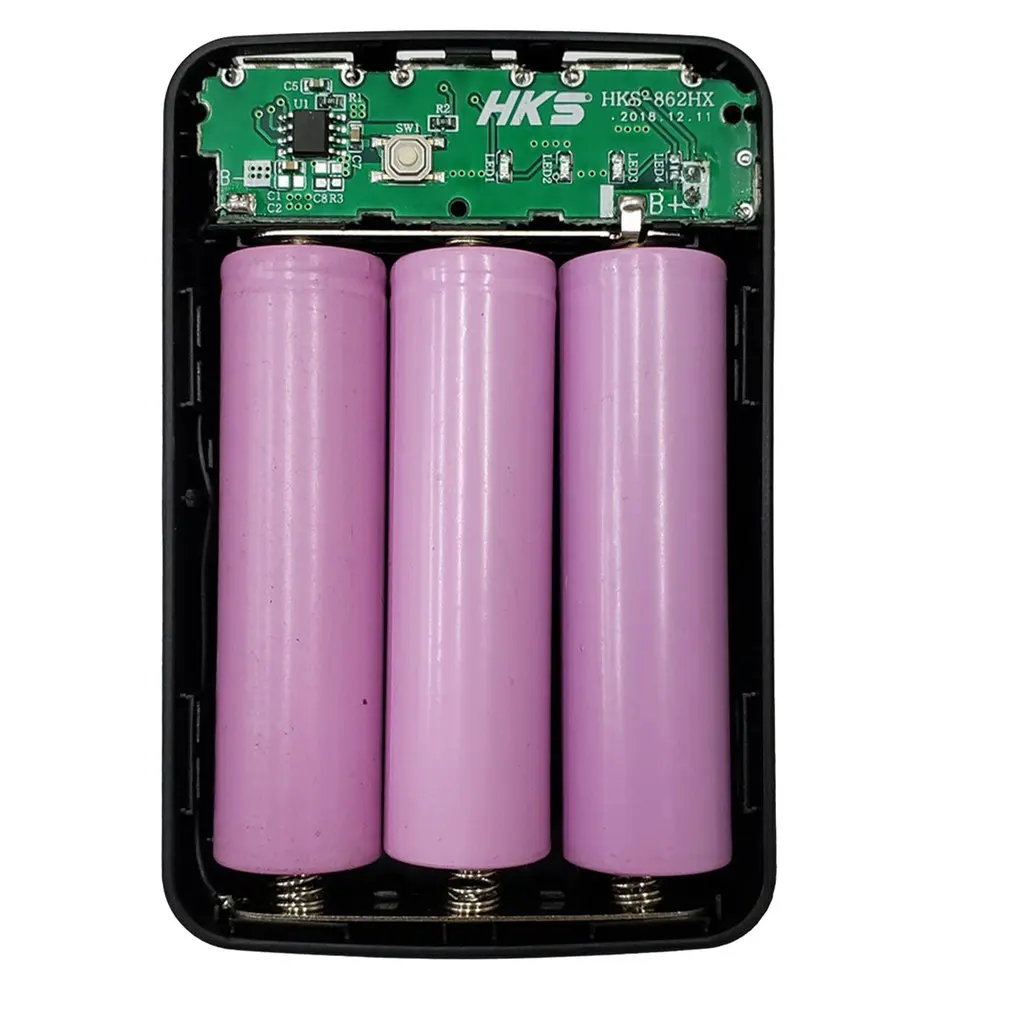 5В 1А 7X18650 DIY чехол для внешнего аккумулятора 3USB корпус KIT Цифровой ЖК Дисплей