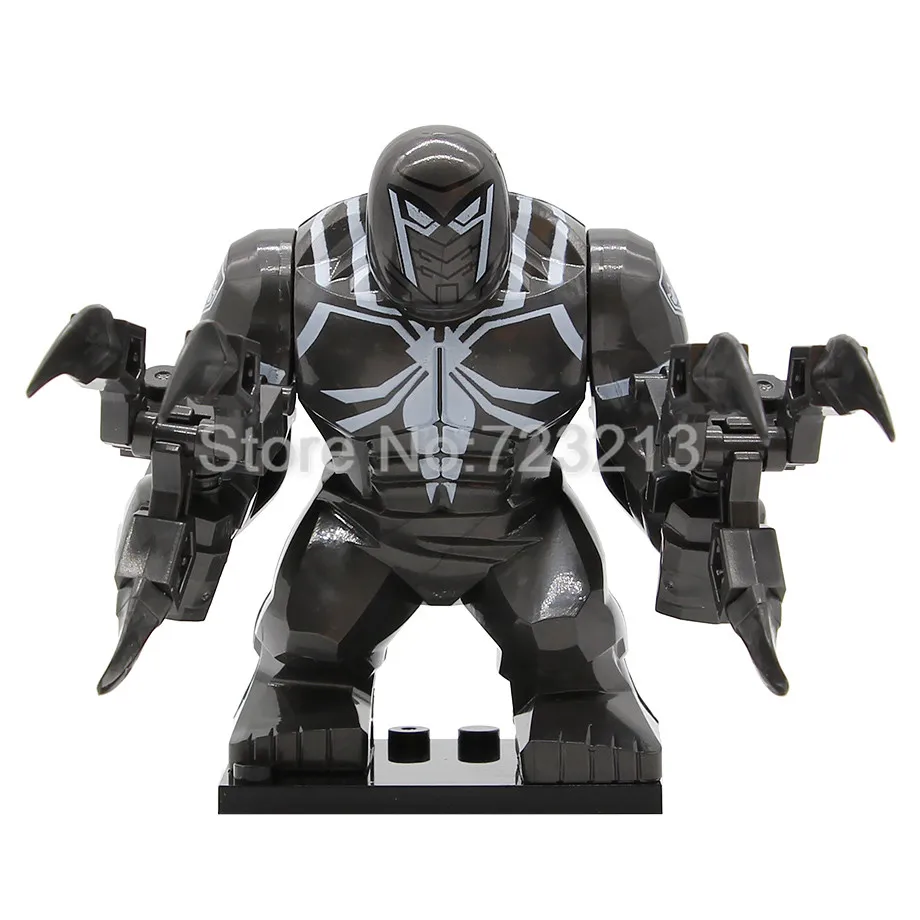 Одиночная Venom 7 см Анти-Веном Carnage Росомаха Marvel супергерой из фильмов строительные блоки кирпичи модель игрушки для детей