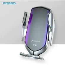 FDGAO автоматическое 10 Вт Беспроводное зарядное устройство для автомобиля крепление Qi Быстрая зарядка держатель телефона для iPhone XS XR X 8 samsung S10 S9 S8 Note 10 9 8