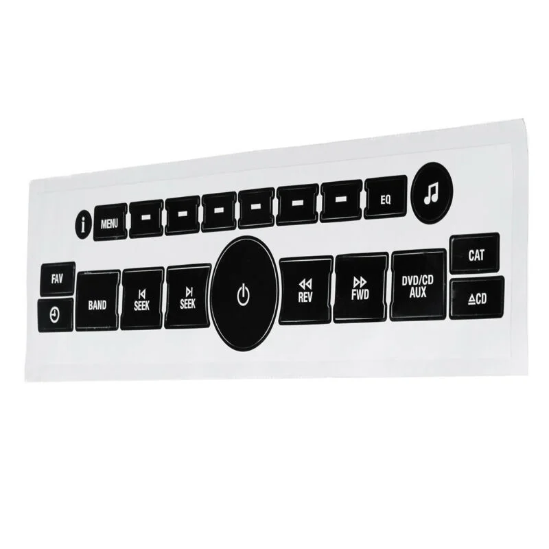 Наклейка радио кнопка наклейка Ремонт Замена украшения Авто