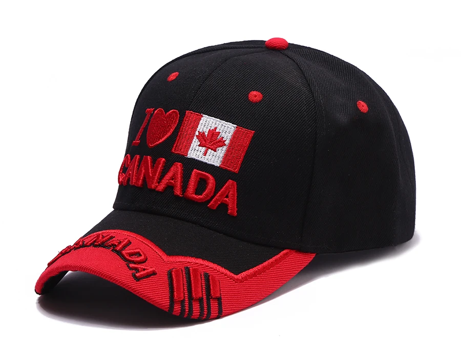 Бейсбольная Кепка унисекс, канадский флаг, кленовый лист, вышитые шляпы, мужская повседневная Уличная Кепка, s, папа, шляпа, Женская хлопковая бейсболка