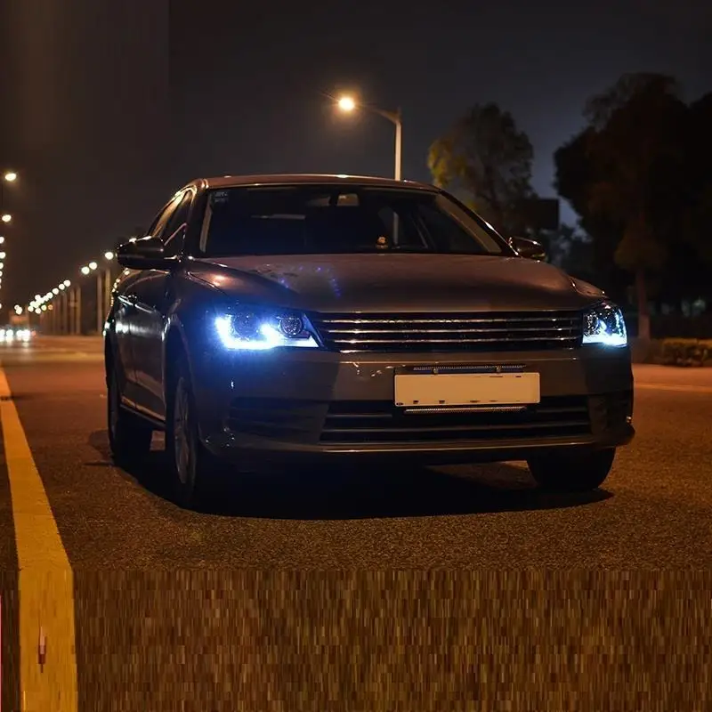 Авто сборка Cob автомобилей Drl дневные ходовые огни Led Стайлинг автомобиля Освещение Фары 13 14 15 для Volkswagen Bora