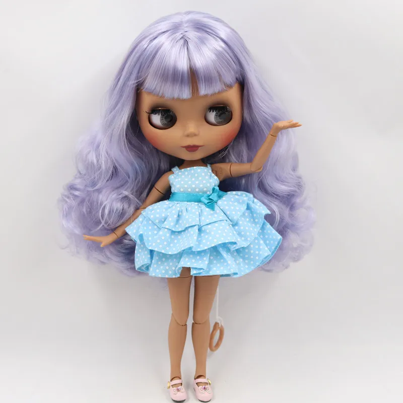 ICY Fortune Days factory blyth кукла 1/6 шарнирное тело новое матовое лицо синий микс фиолетовые волосы DIY sd Подарочная игрушка