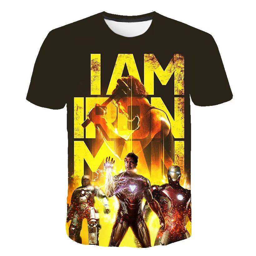 

New Product Captain America T Shirt 3D Printed T-shirts Men T Shirt Film Iron Man War Men's Anime Tops The Clothing 6XL